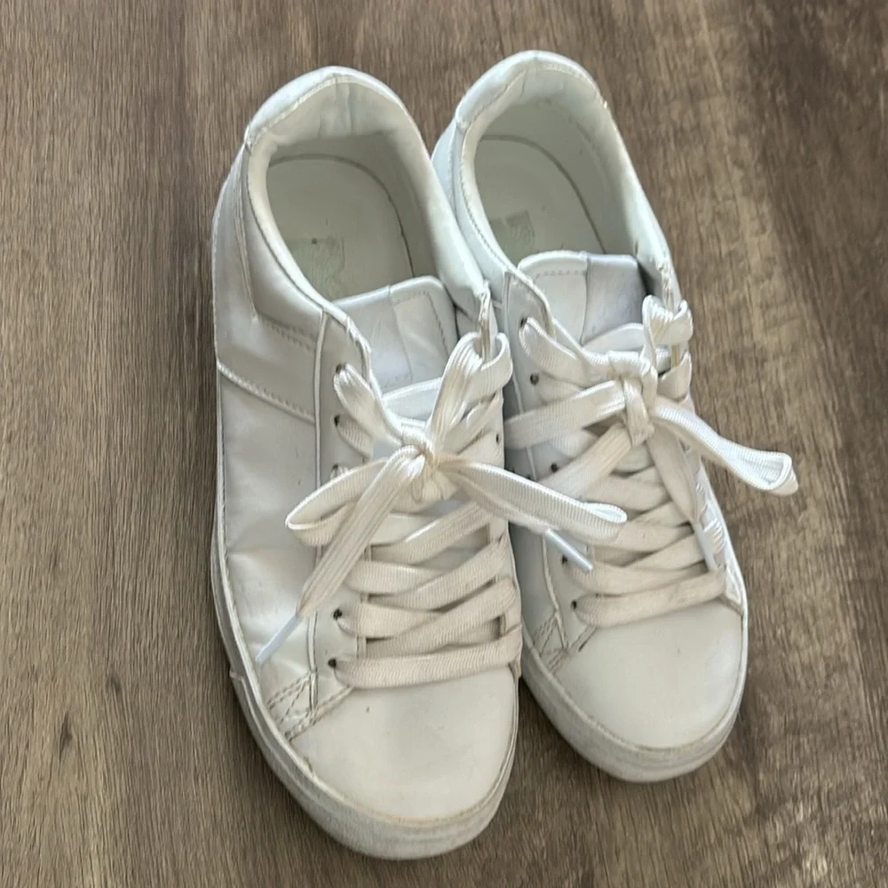 Pony white lace up sneakers size 4.5
